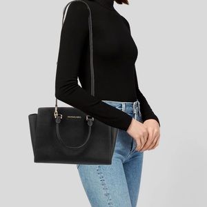 Michael Kors Black Saffiano Leather Tote